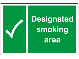 Designated smoking area