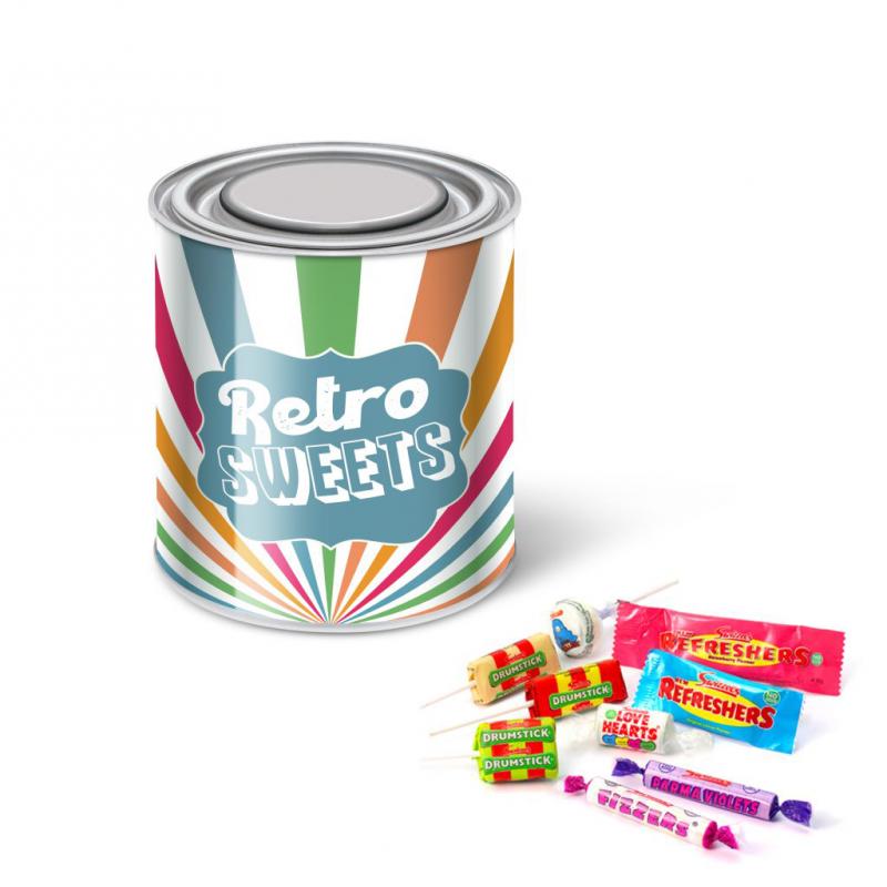 Large Paint Tin - Retro Sweets