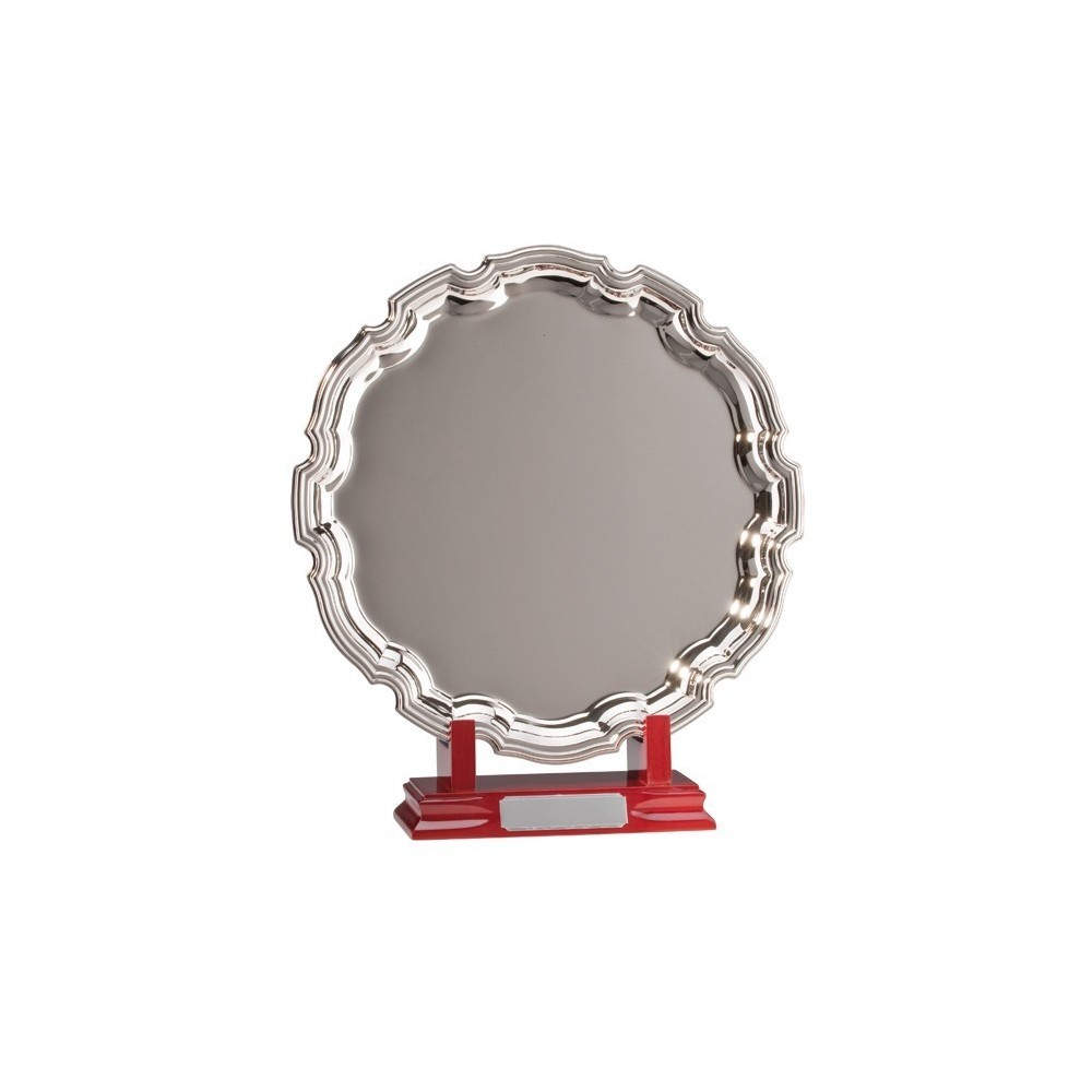 Agustus Nickel Plated Salver  - 4 sizes