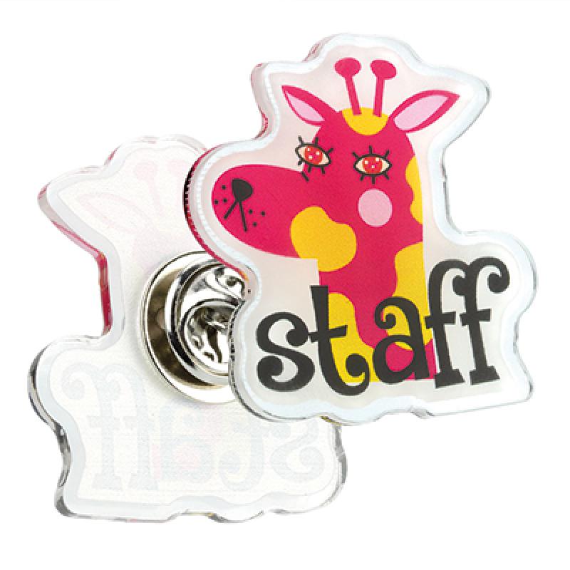 Recycled Acrylic Clutch Pin Badges