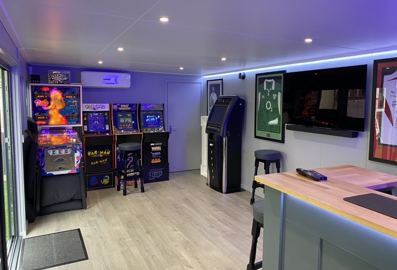 Bespoke Garden Games Room For Year Round Use