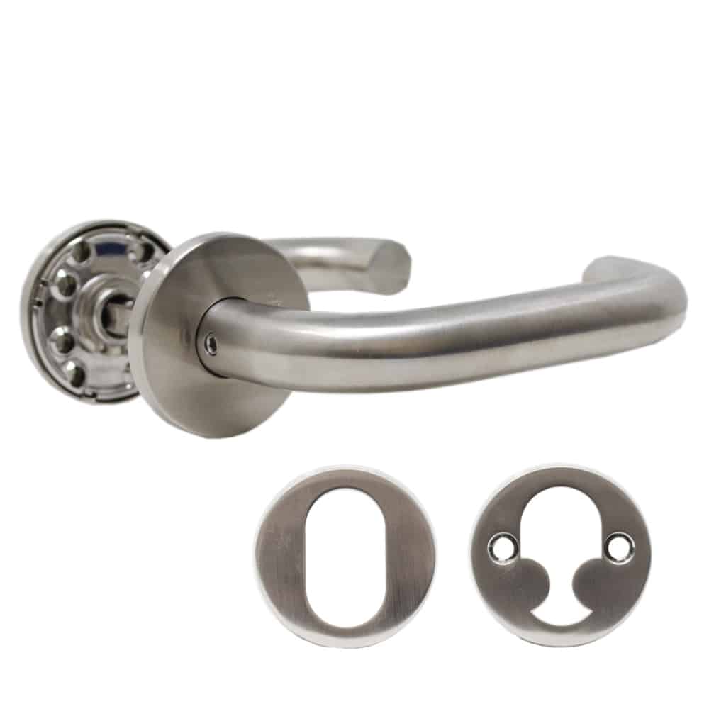 UK Suppliers Of Rationel Lever/Lever Door Handles On Rose
