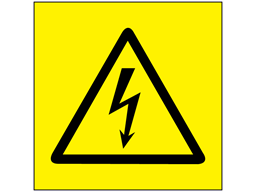 Electrical symbol warning label