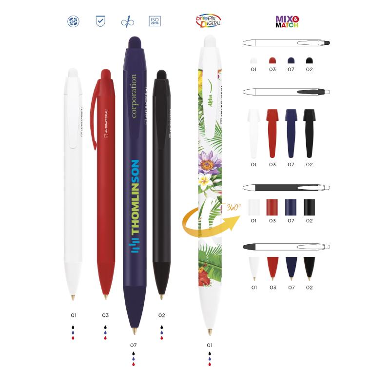 BIC&#174; Wide Body� BGUARD� Antibacterial Ballpen Digital