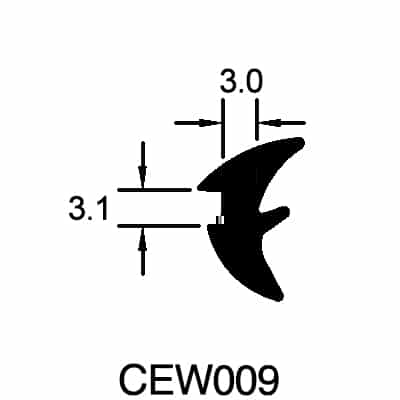 UK Suppliers Of Wedge Gasket (3.1mm x 3mm)