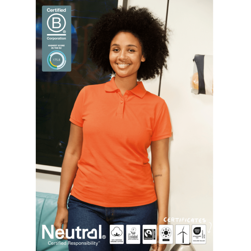 Neutral Fairtrade Organic Ladies Classic Polo