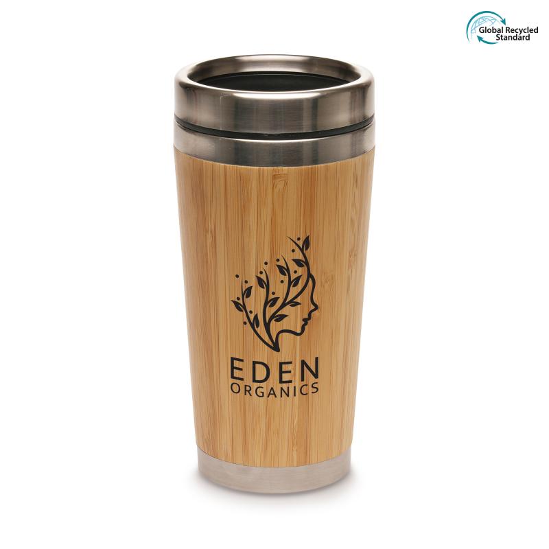 450ml Stainless Steel Bamboo Travel Tumbler