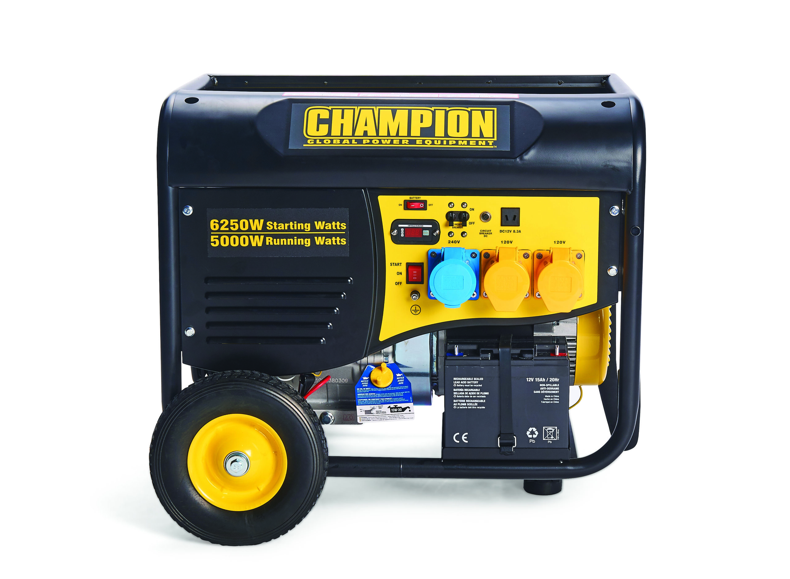 Champion 5500 Watt Petrol Generator With Remote Start Champion Cpg6500