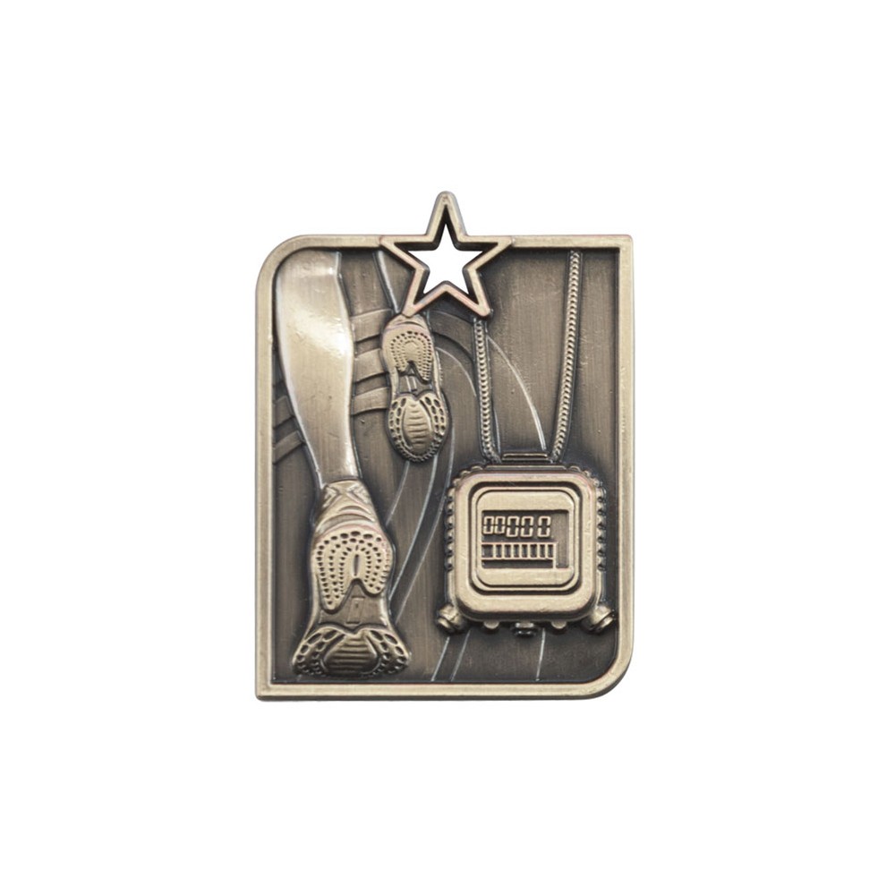 Centurion Star Die Cast Running 3D Medal