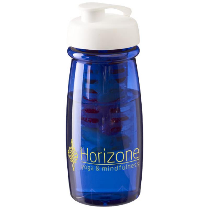 H2O Pulse® 600 ml flip lid sport bottle & infuser