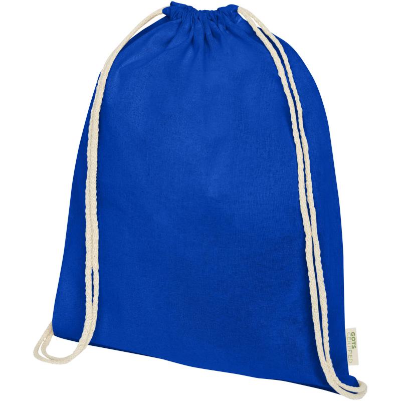 Orissa 140 g/m² GOTS organic cotton drawstring backpack