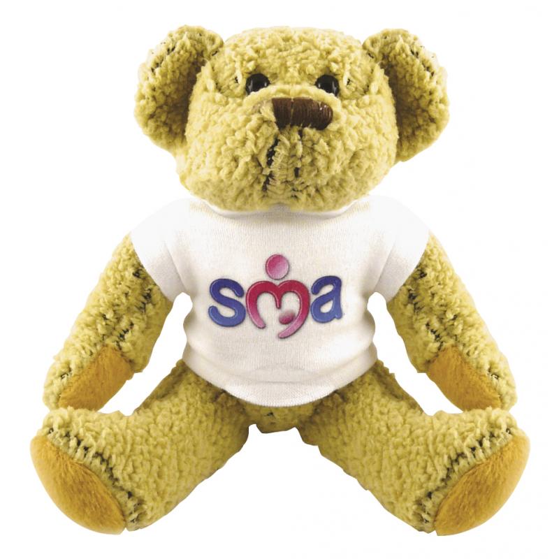 8'' Korky Bear with White T Shirt