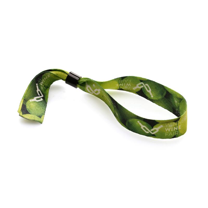 Made in Britain RPET Wristband with Secure Closing Clip