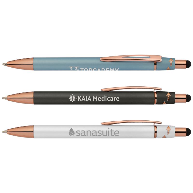 Orbit Spinner Metal Pen with Stylus