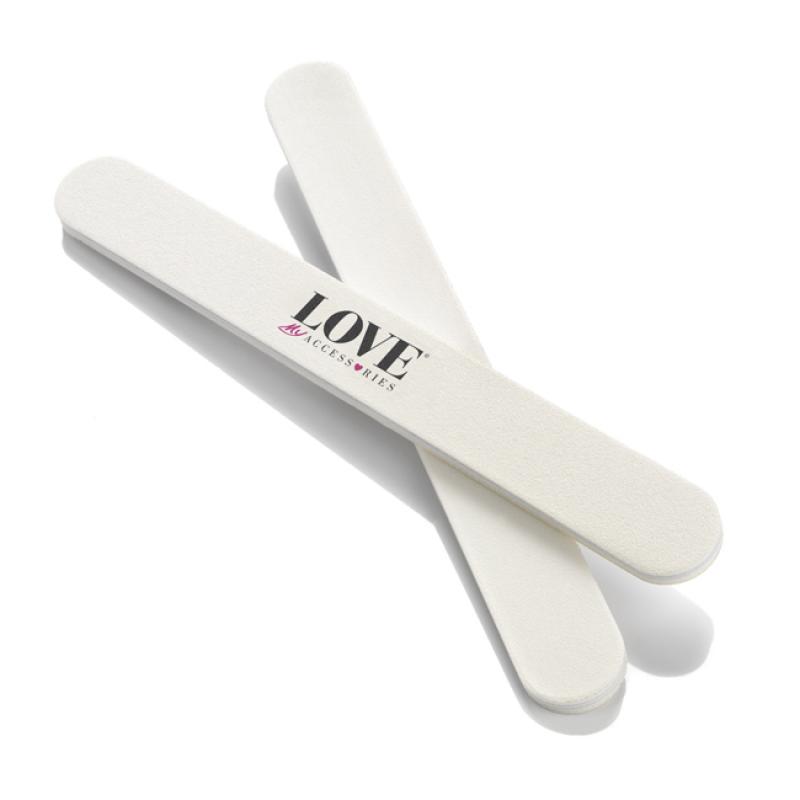 18cm White Foam Backed Emery Board Nail File