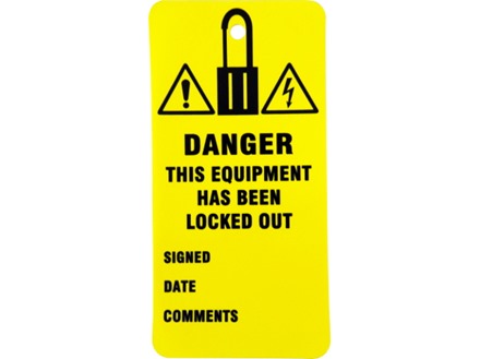 Danger, this equipment has been locked out.