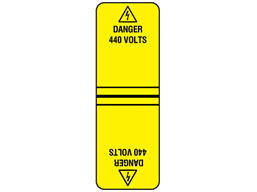 Danger 440 volts cable wrap label