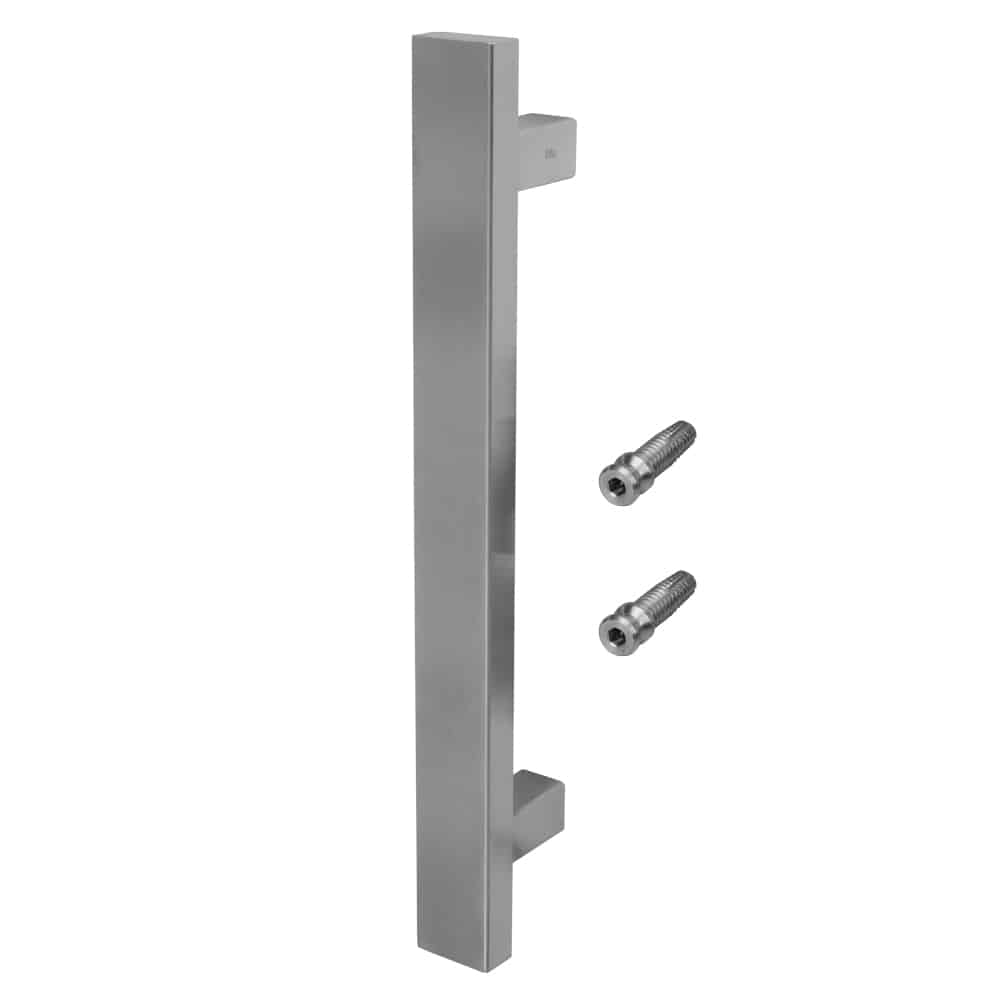 UK Suppliers Of HAB15 BLU 316 Stainless Steel Inline Rectangular ‘T’ Bar Pull Handle for Aluminium Sliding Doors