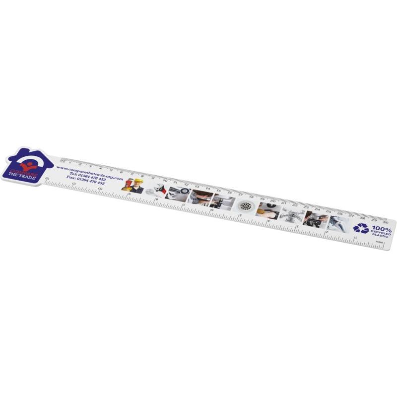 Tait 30cm house-shaped recycled plastic ruler