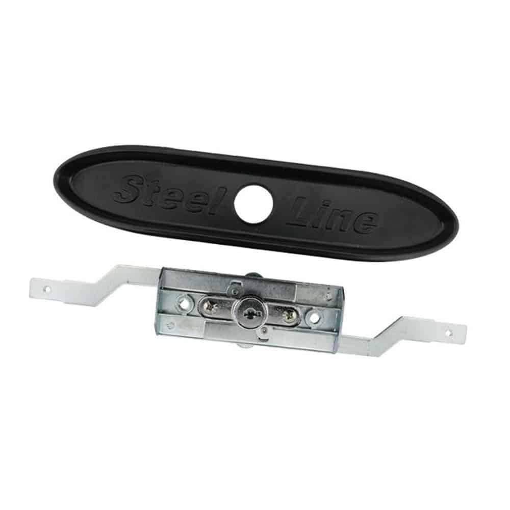 Steel-Line Roller Shutter Door Lock (Black Cover)
