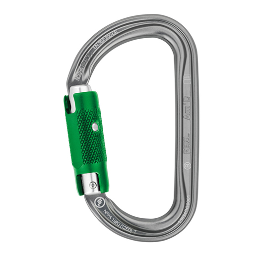 Petzl AmD PIN LOCK Asymmetrical Aluminum Carabiner
