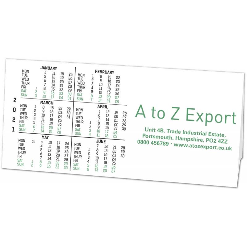 Tent Style Desk Calendar