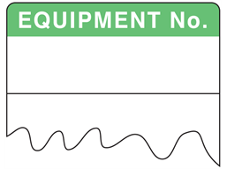 Equipment number cable wrap label