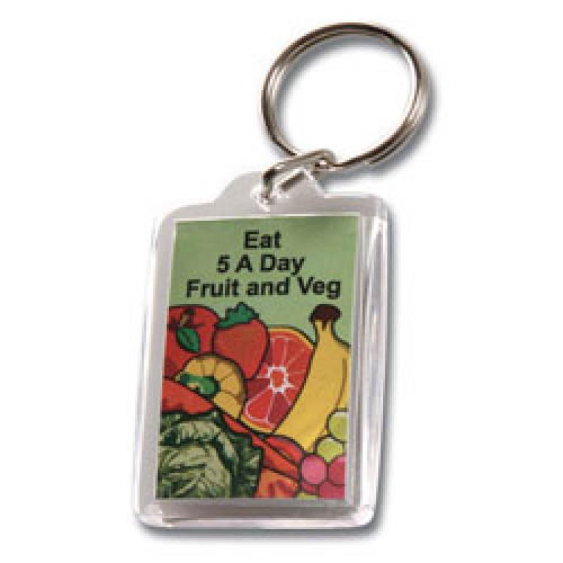 Acrylic Rectangle Keyring