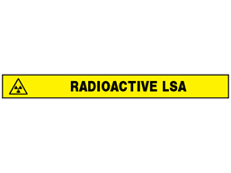 Radioactive LSA barrier tape