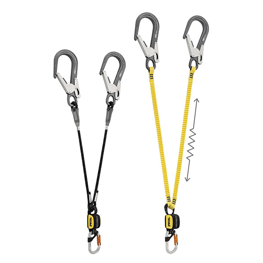 Petzl NEW Absorbica-Y MGO European Version Double lanyard, integrated EA