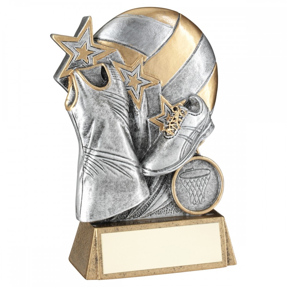 Resin 2 tone Netball Award - 3 sizes