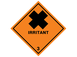 Irritant 3 hazard warning diamond sign