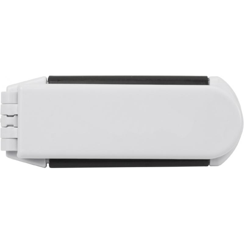 Foldable hair brush with mirror