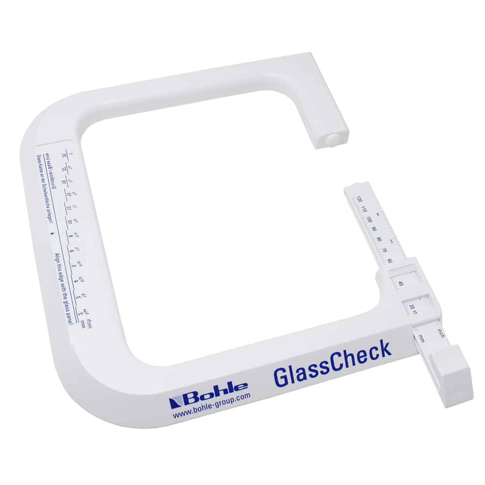 UK Suppliers Of Bohle GlassCheck Glass Measuring Tool