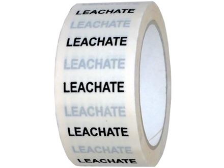 Leachate pipeline identification tape.