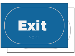 Exit sign.