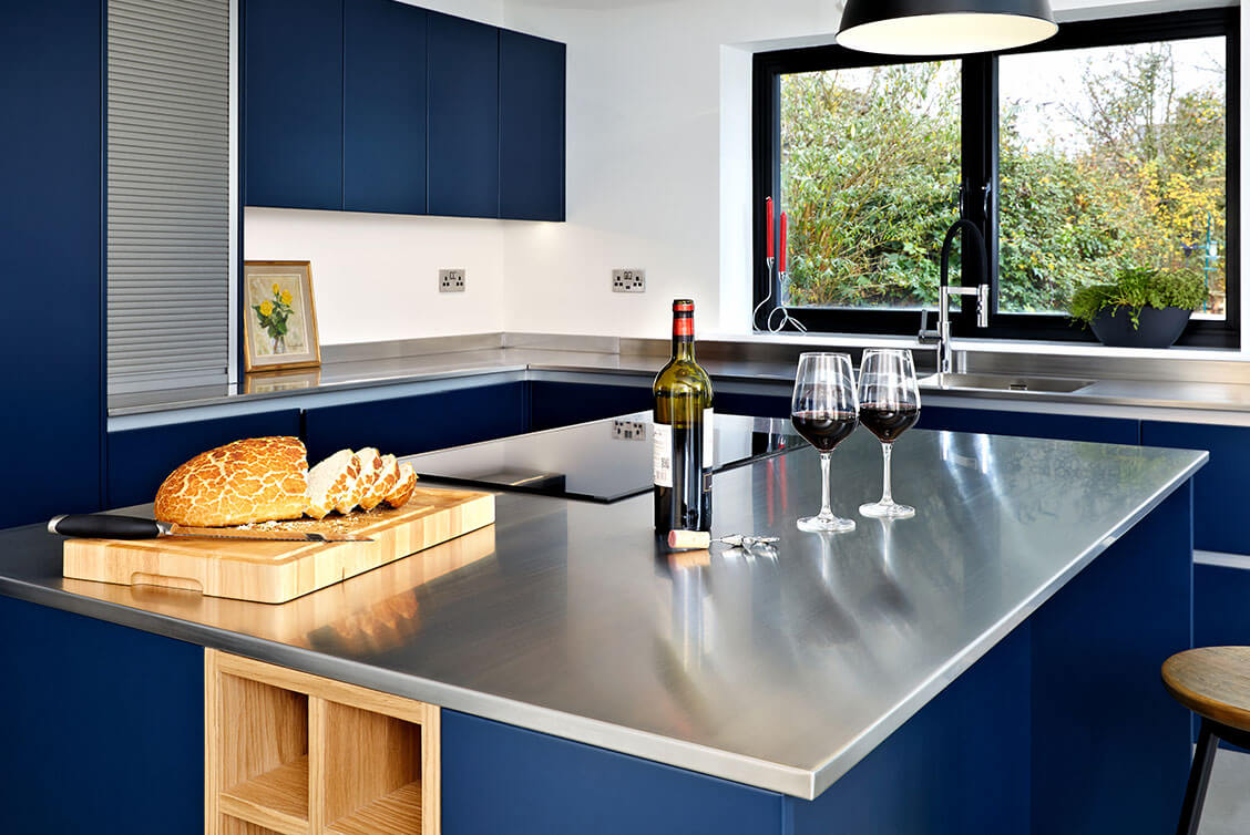 Stainless Steel Kitchen Worktops For Domestic Homes
