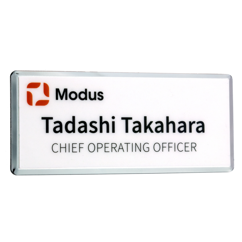 Metal Framed Excel Name Badge