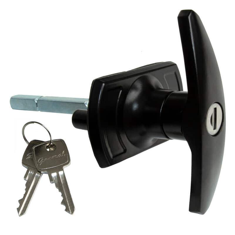 UK Suppliers Of Black Universal ‘T’ Handle Garage Door Lock