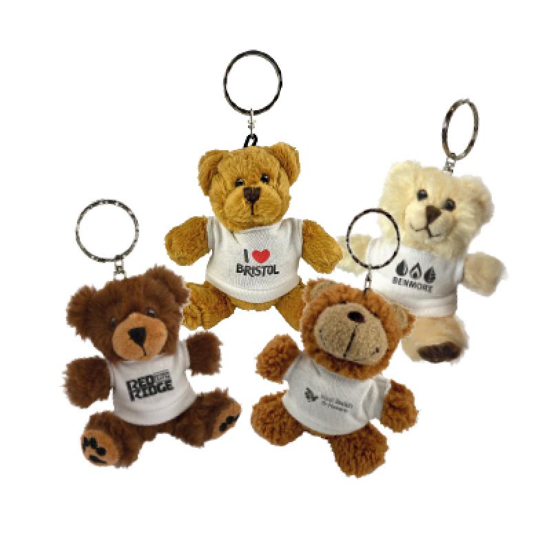 Bear Keyrings with White T Shirt