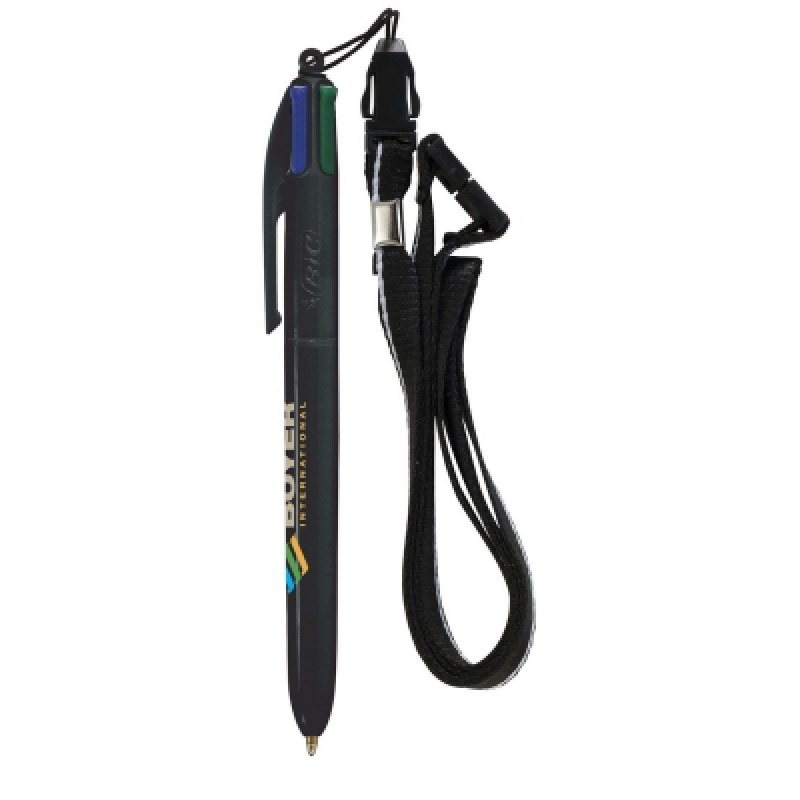 BIC® 4 Colours Pen with Lanyard