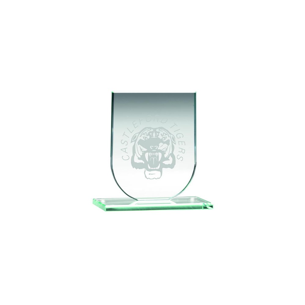 Shield Glass Award - 3 sizes