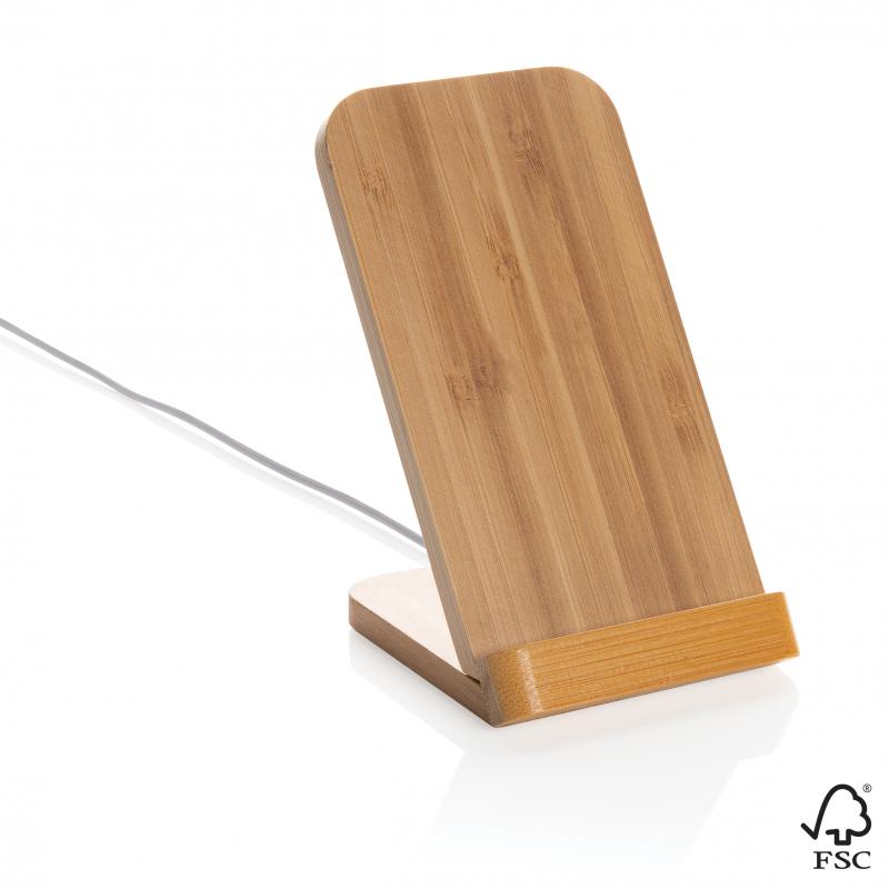 FSC® Certified Bamboo 5W Wireless Charging Stand