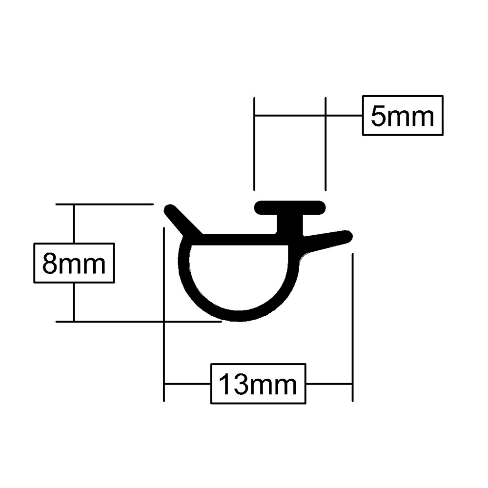 Specialist Suppliers Of Stormguard MS20 Door Threshold Seal (Top Front)