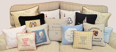 Fun Cushions : Personalised Cushions, Bespoke Cushions, Tailor Made Cushions, birthday cushions, wedding present cushions, UK.