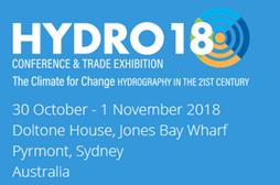 Valeport are attending HYDRO 18 in Australia 30 October to 1 November