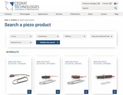 PIEZO Products Finder