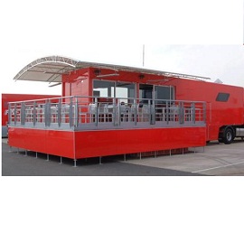 Luxurious mobile hospitality suites