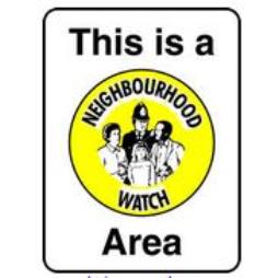 This is a neighbourhood watch area sign 