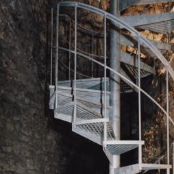 Galvanised Mild Steel Spiral Staircase